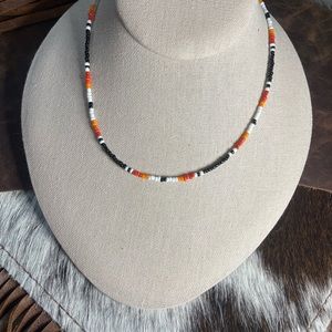 Serape seed bead choker || If I Were the Devil
